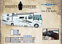 Click to see a full color brochure from Gulf Steam Coach Inc. for the Bounty Hunter Class A Toyhauler Motor Coach