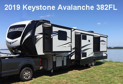 Our new 2019 Keystone Avalanche 382FL 5th Wheel